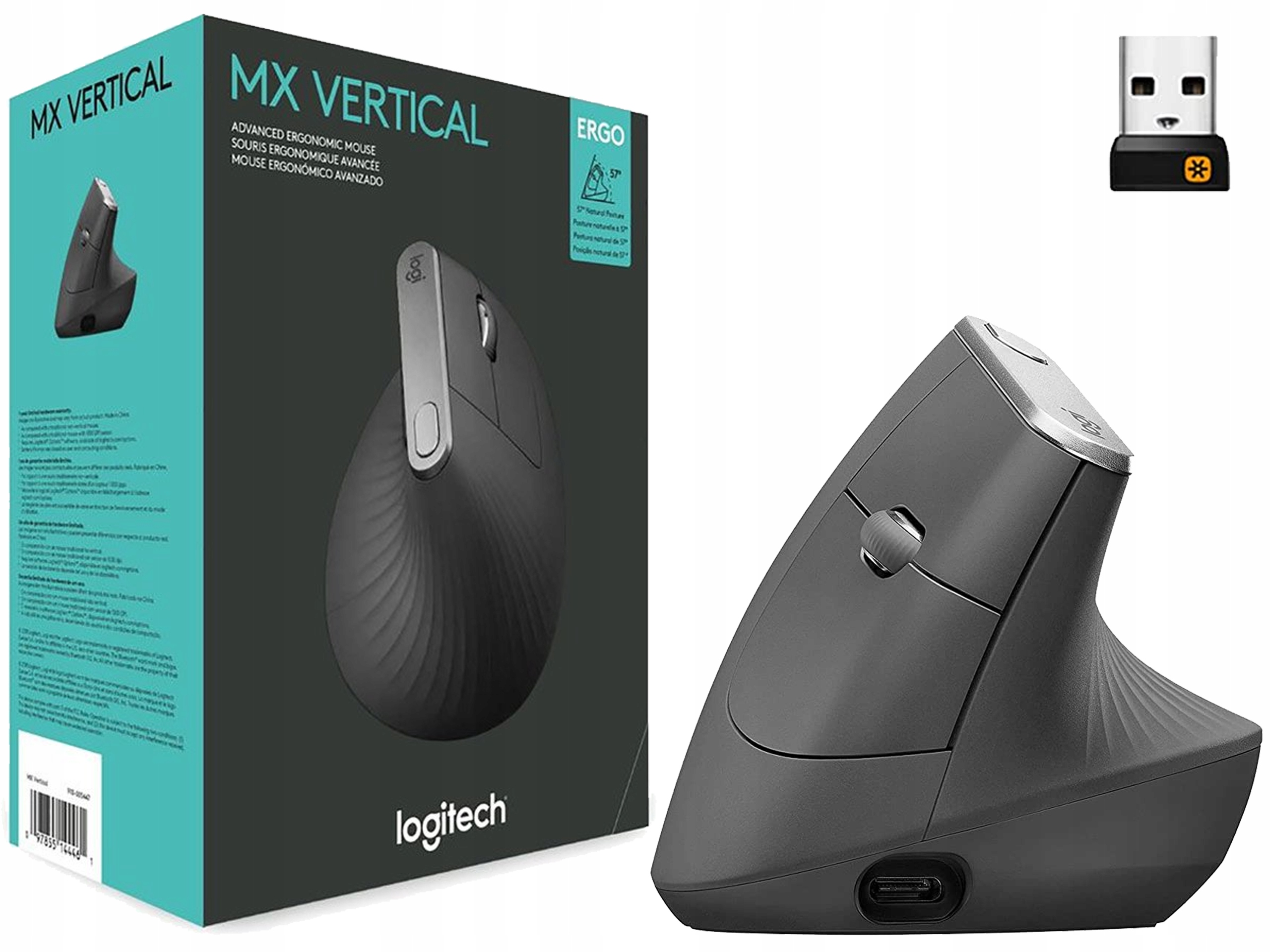 Vertikálna ergonomická myš Logitech MX